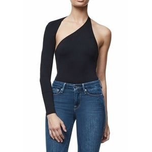 Good American Asymmetrical One Shoulder Bodysuit